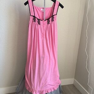 Secret Treasures Pink Chemise with Black Lace